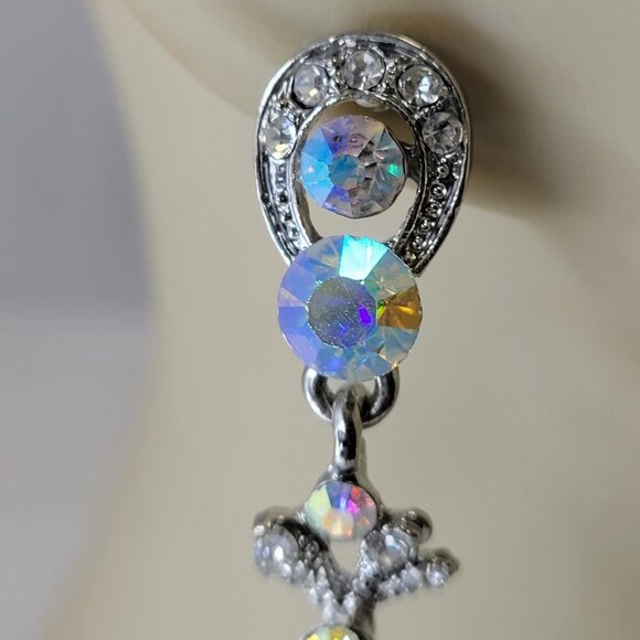 Crystal Rhinestone Earrings - Picture 4 of 13